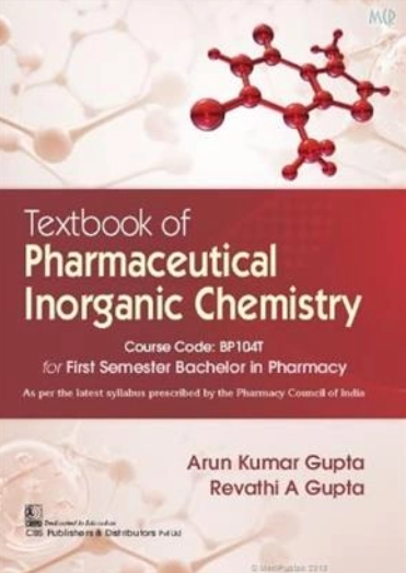 Textbook Of Pharmaceutical Inorganic Chemistry For First Semester Bachelor In Pharmacy (PB)